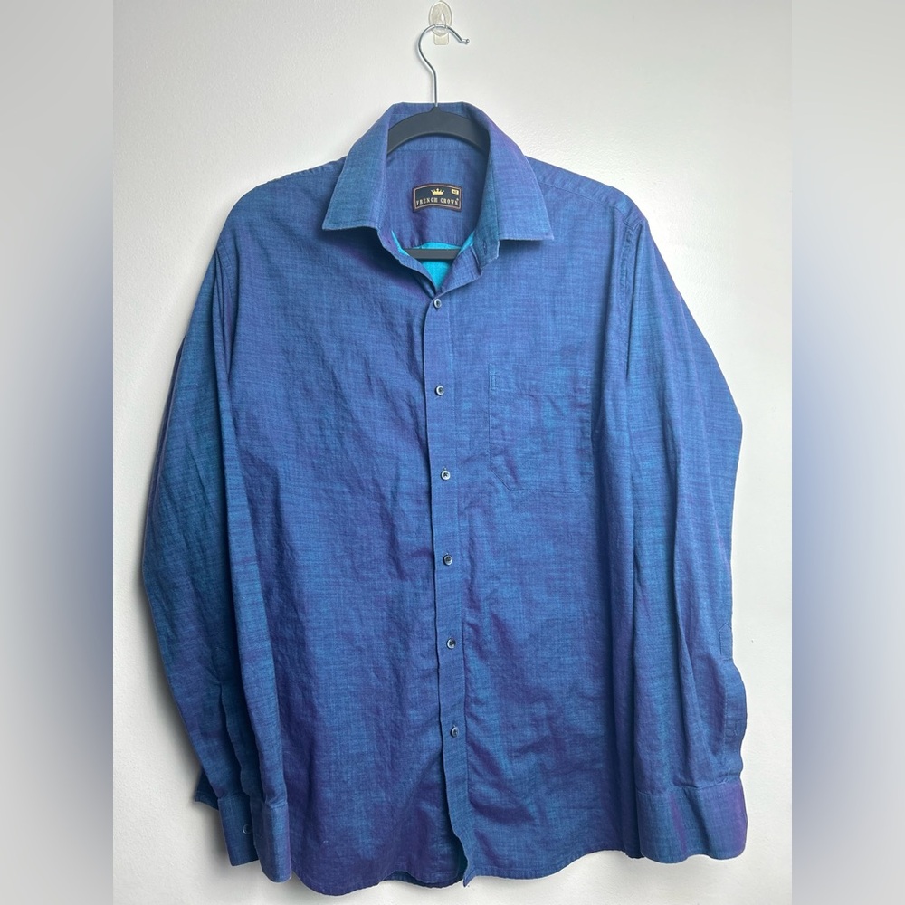 French Crown Button-down Shirt Men's Size 42 XL